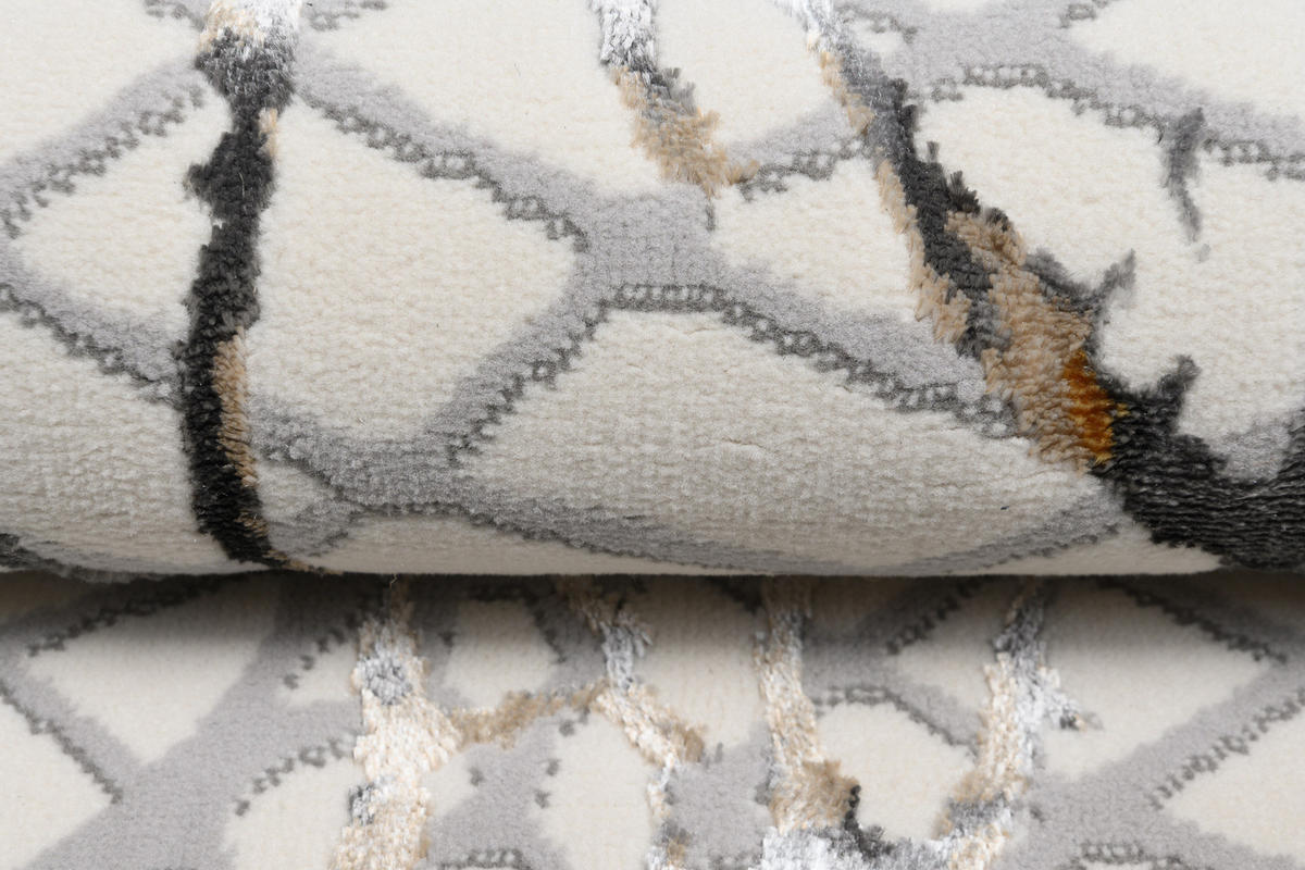 TEPPICH GOLDEN Creme 200/300 cm - Creme, Kunststoff (200/300cm) - Tapiso