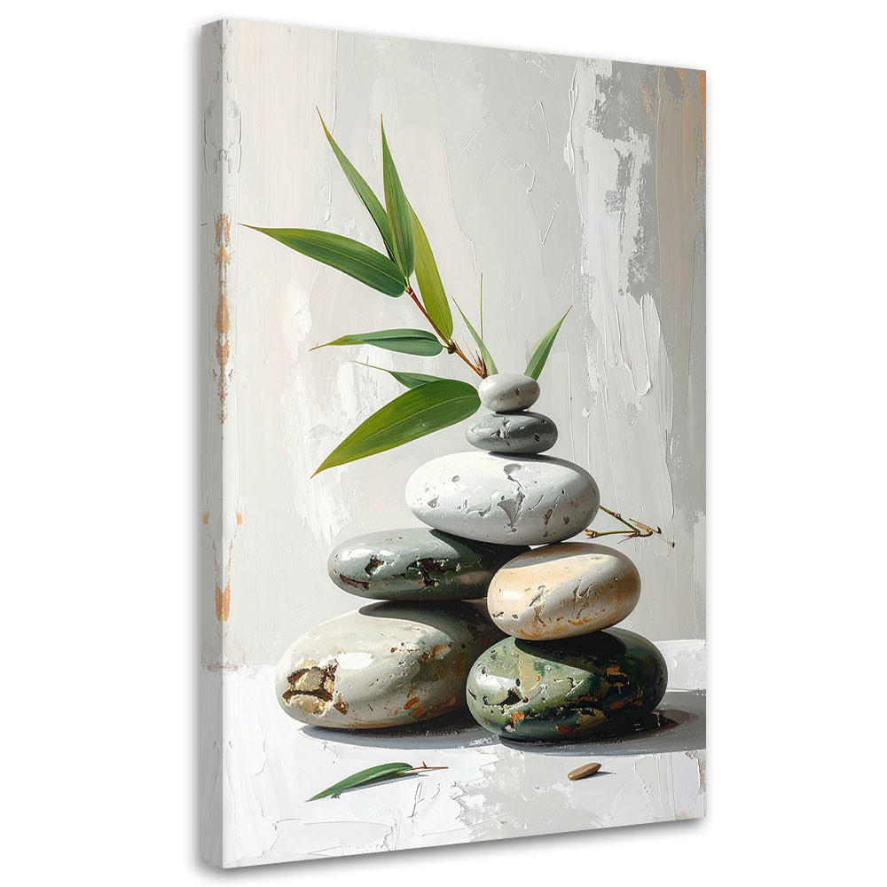 LEINWANDBILD Zen und Orientalisch 70x100cm - Grau, Textil (70/100cm) - Feeby