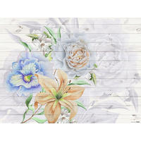 FOTOTAPETE Blumen 375 x 270 cm - Weiß, Papier (375/270cm) - Sanders & Sanders
