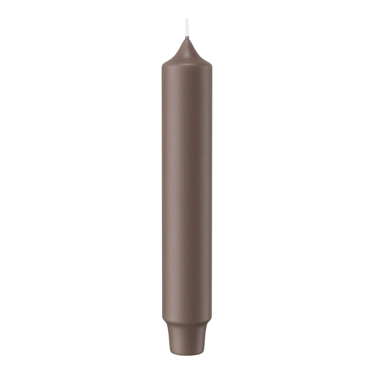 PUNCHKERZEN Taupe 164 x Ø 28 mm, 8 Stück - Taupe, Paraffin (2.8/16.4/16.4cm) - Wiedemann Kerzen