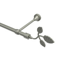 GARDINENSTANGE Primus Alessia 140 cm, 1-läufig (ohne Ringe), 16 mm Ø Chrom matt - Chromfarben/Nickelfarben, Metall (140cm) - INTERDECO