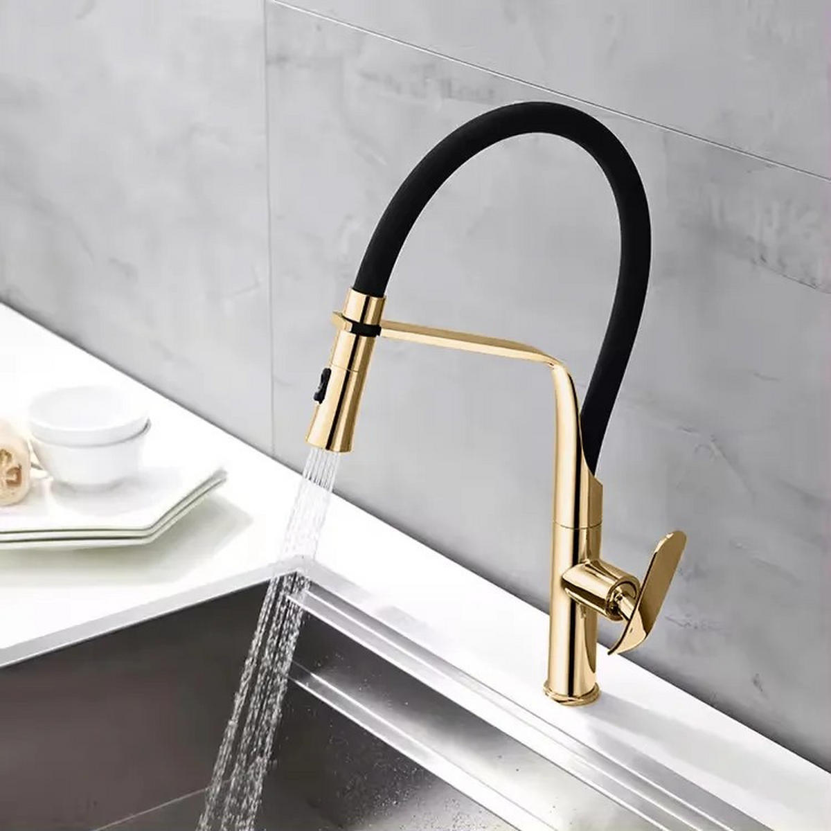 KÜCHEARMATUR Rea Castor Gold - Schwarz, Metall (4.5/48.5/24cm) - REA