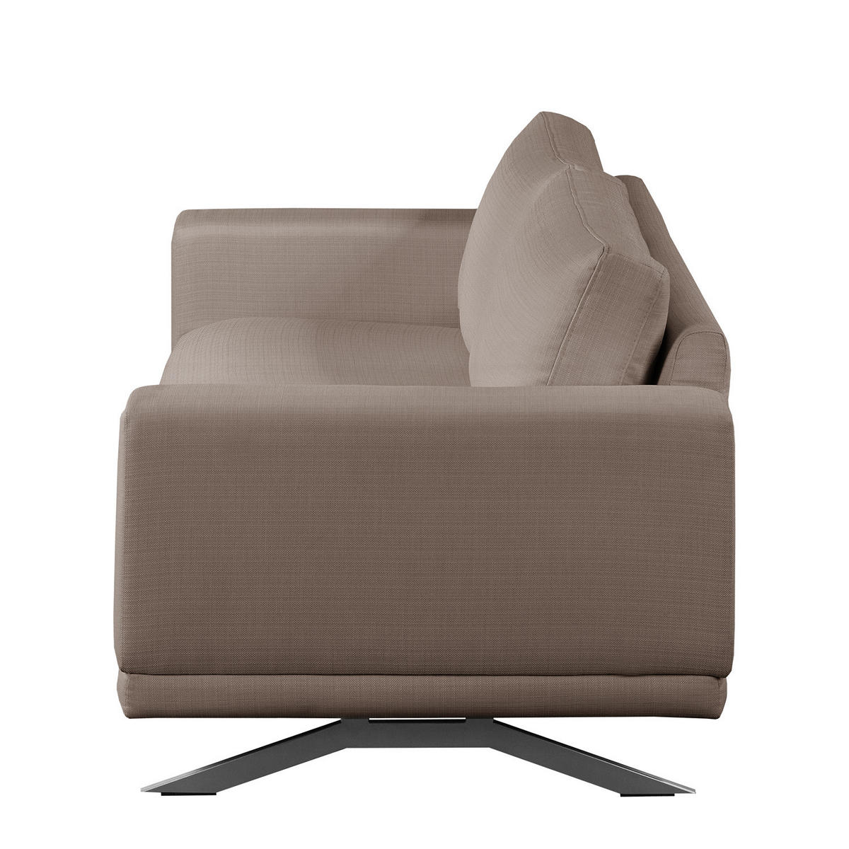 2,5-SITZER SOFA - Strukturstoff - Beige, Textil (216/81/89cm) - home24