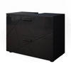WASCHBECKENUNTERSCHRANK Irma Anthrazit Hochglanz 80 x 58.6 cm - Schwarz Hochglanz/Anthrazit, Holzwerkstoff (80/58.6/41cm) - Vicco