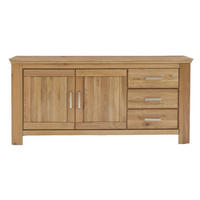SIDEBOARD Teilmassiv Iantha 176x85x47 Anrichte Wildeiche natur geölt - Naturfarben, Holz (176/85/47cm) - 58aufmkessel