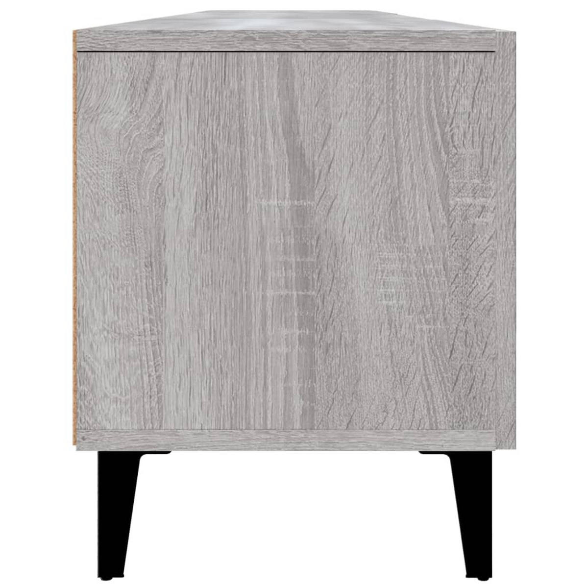 TV-SCHRANK Grau Sonoma 180/31,5/40 Cm Holzwerkstoff - Grau, Holzwerkstoff (31.5/40/180cm) - vidaXL