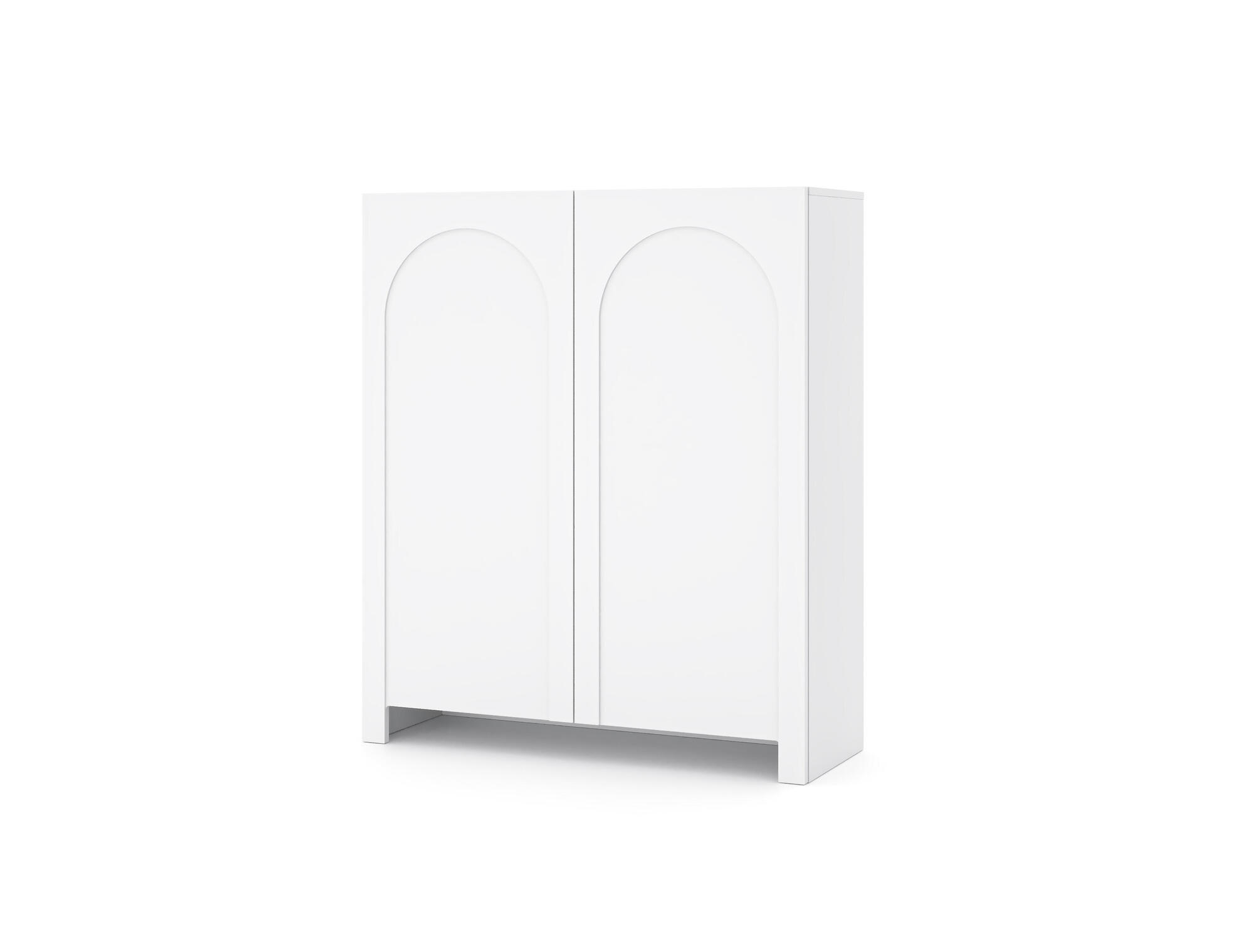 SIDEBOARD ARCO Weiß 100x35x117 cm - Weiß, Holzwerkstoff (100/117/35cm) - FURNLUX