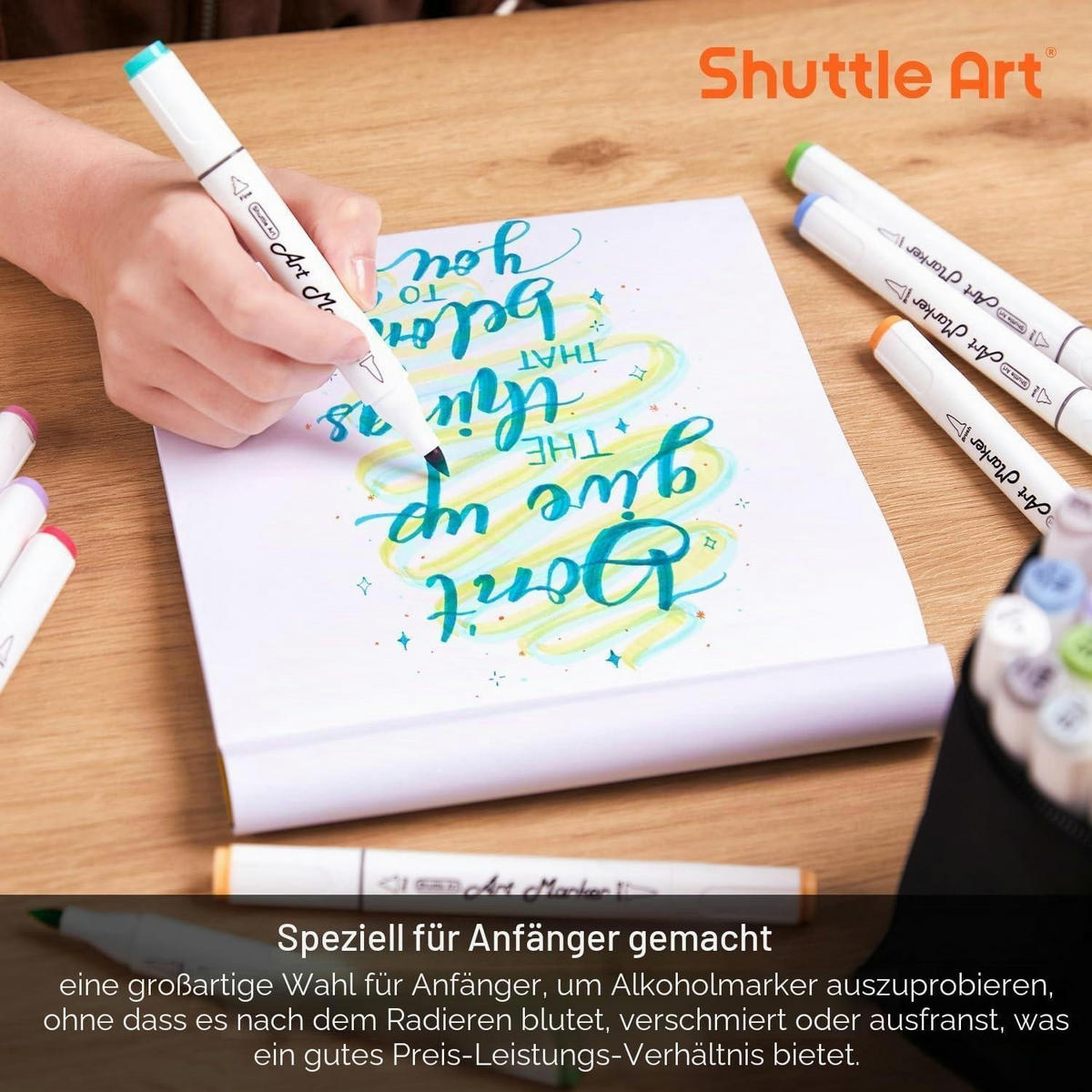 SKIZZENBUCH 21 x 19,5 cm 160GSM Alkohol Marker Papier 50 Blatt - Multicolor, Papier (19.7/1/21.1cm)