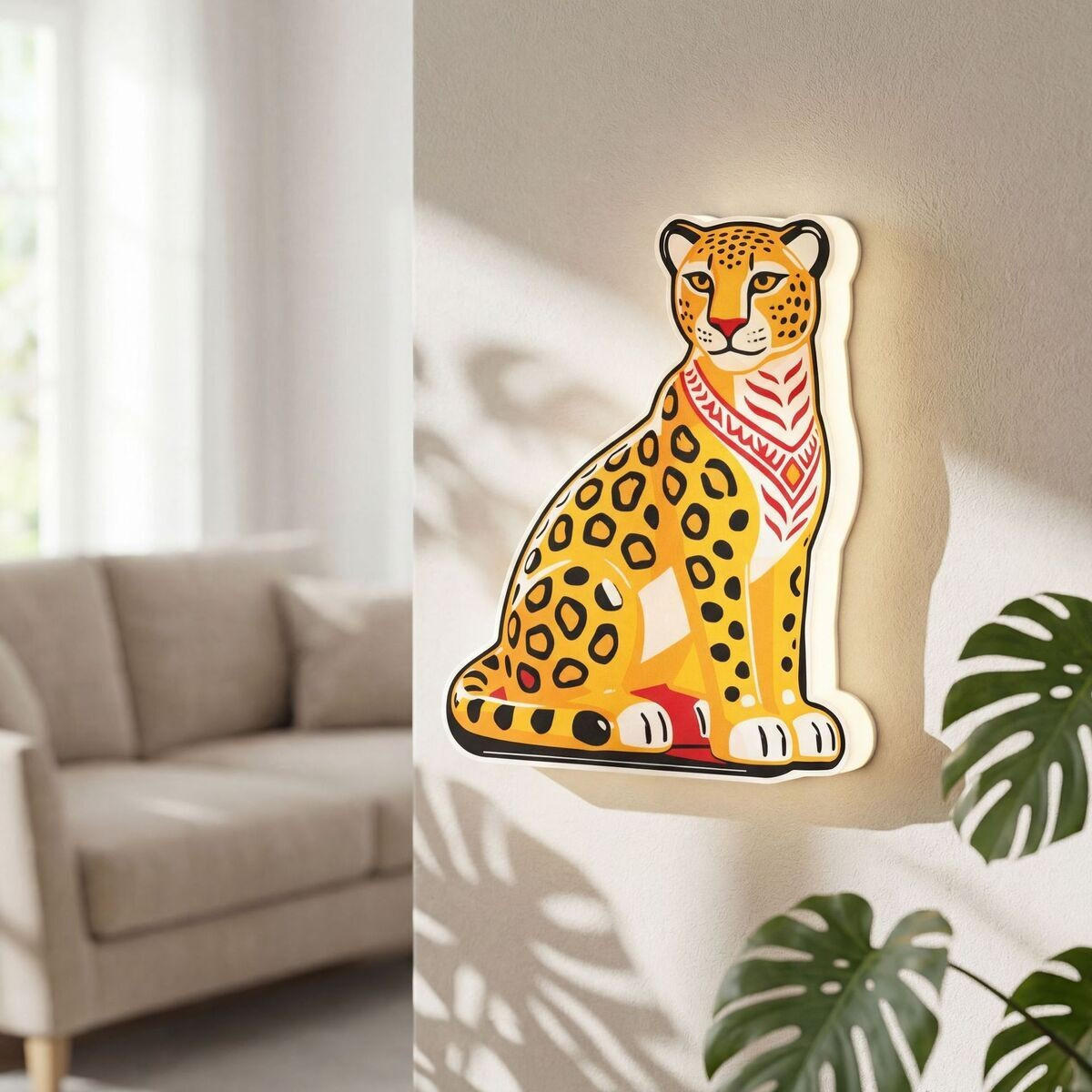 LED-WANDLEUCHTE 21/16.5/3.8 cm - Gelb, Kunststoff (16.5/3.8/21cm) - Authentics