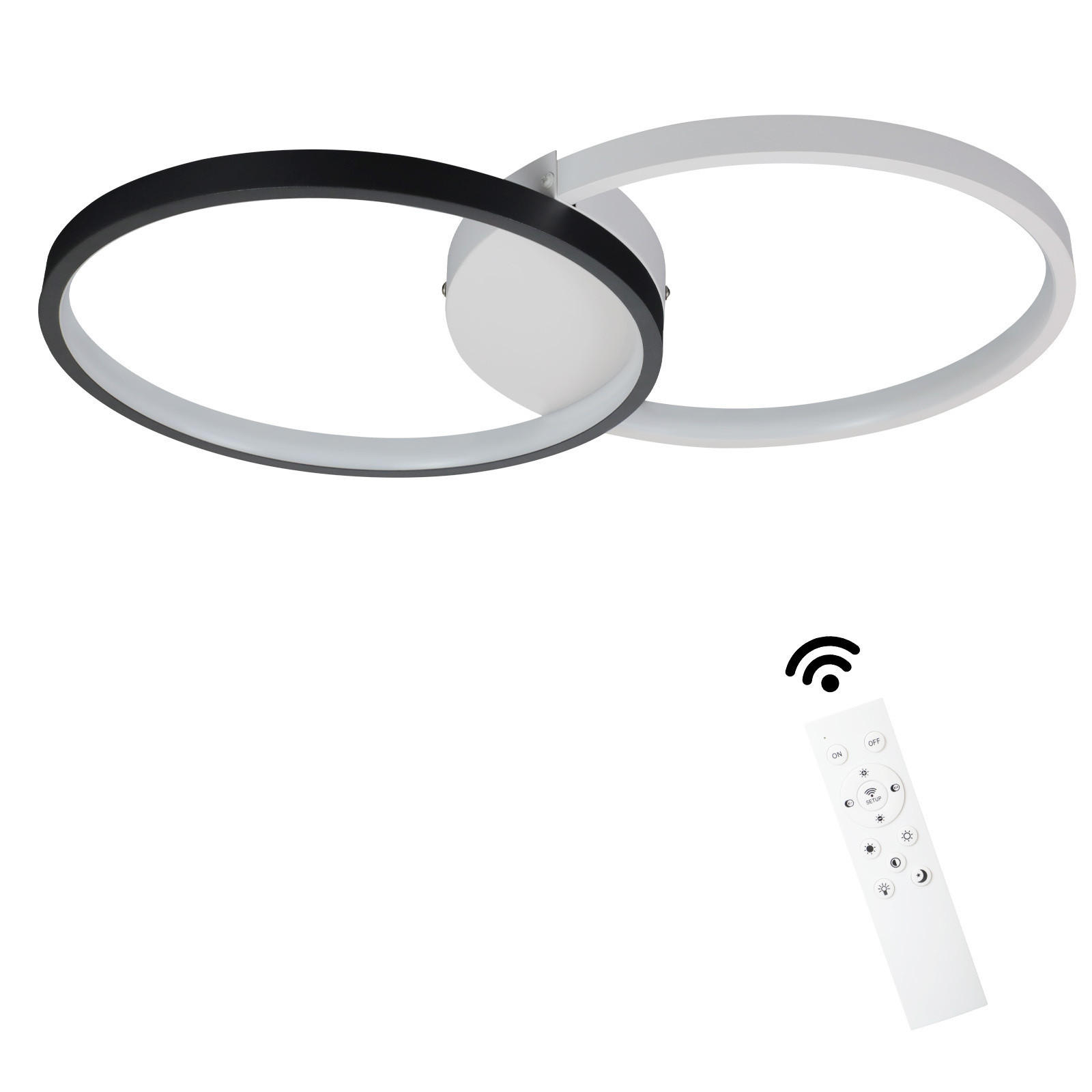 LED-DECKENLEUCHTE Valdemar 50/30/5 cm - Weiß, Metall (50/30/5cm) - Nettlife