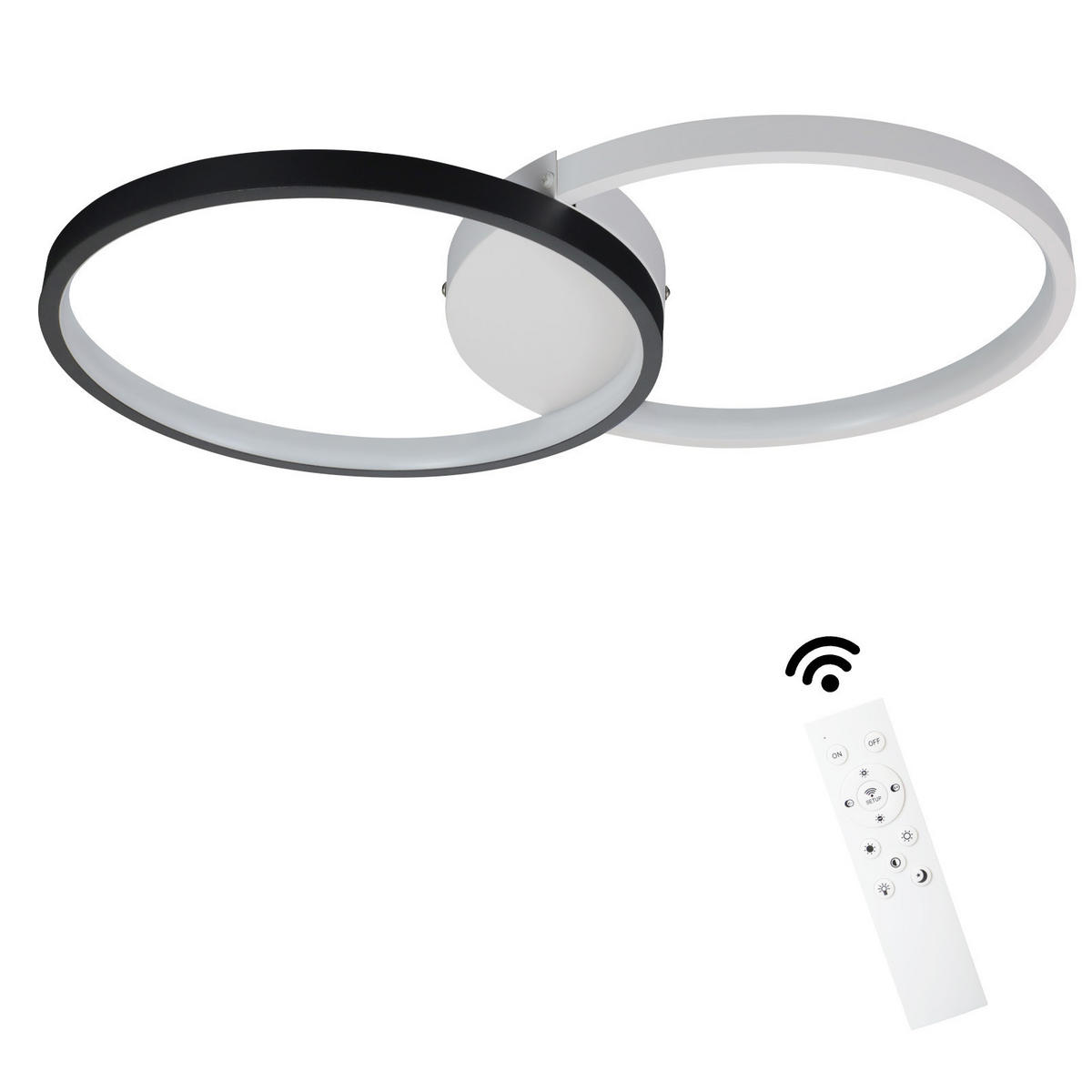 LED-DECKENLEUCHTE Valdemar 50/30/5 cm - Weiß, Metall (50/30/5cm) - Nettlife