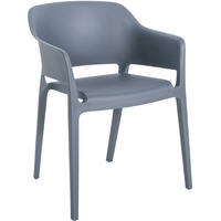 GARTENSTUHL Kunststoff anthrazit - Anthrazit, Kunststoff (56/78/53cm) - CLP