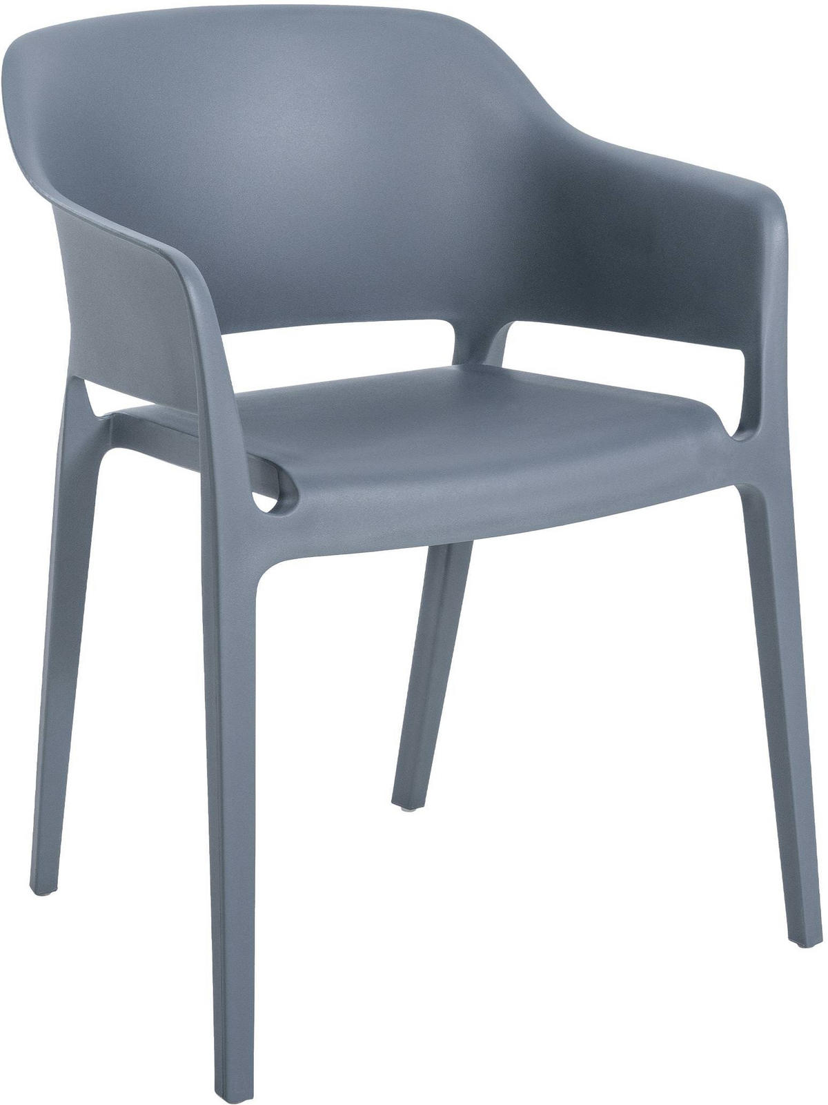 GARTENSTUHL Kunststoff anthrazit - Anthrazit, Kunststoff (56/78/53cm) - CLP