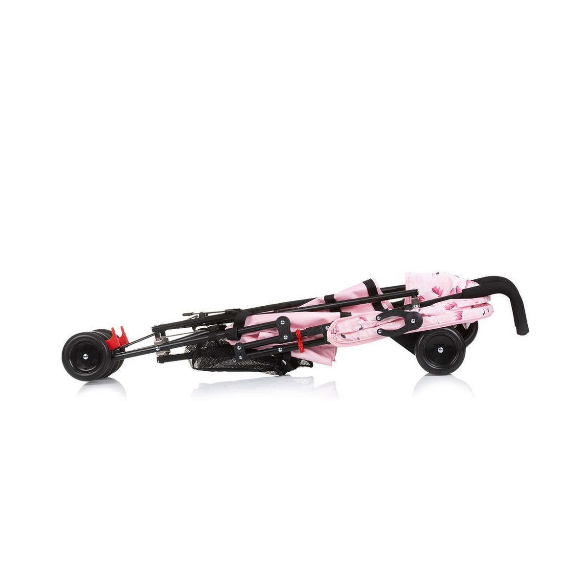 BUGGY Amaya rosa schwarz Sonnendach verstellbar, faltbar, Korb - Hellrosa, Metall (80/43/98cm) - Chipolino