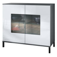 KOMMODE Grömitz Weiß Hochglanz - Weiß Hochglanz, Holzwerkstoff (92.5/83.5/35cm) - Vladon