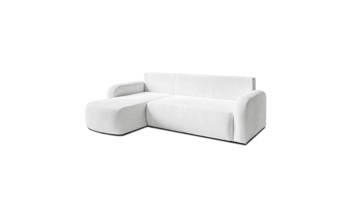 ECKSOFA PALOMA L 235/155/85 cm Coral 70 - Creme, Textil (235/155cm) - Lookway