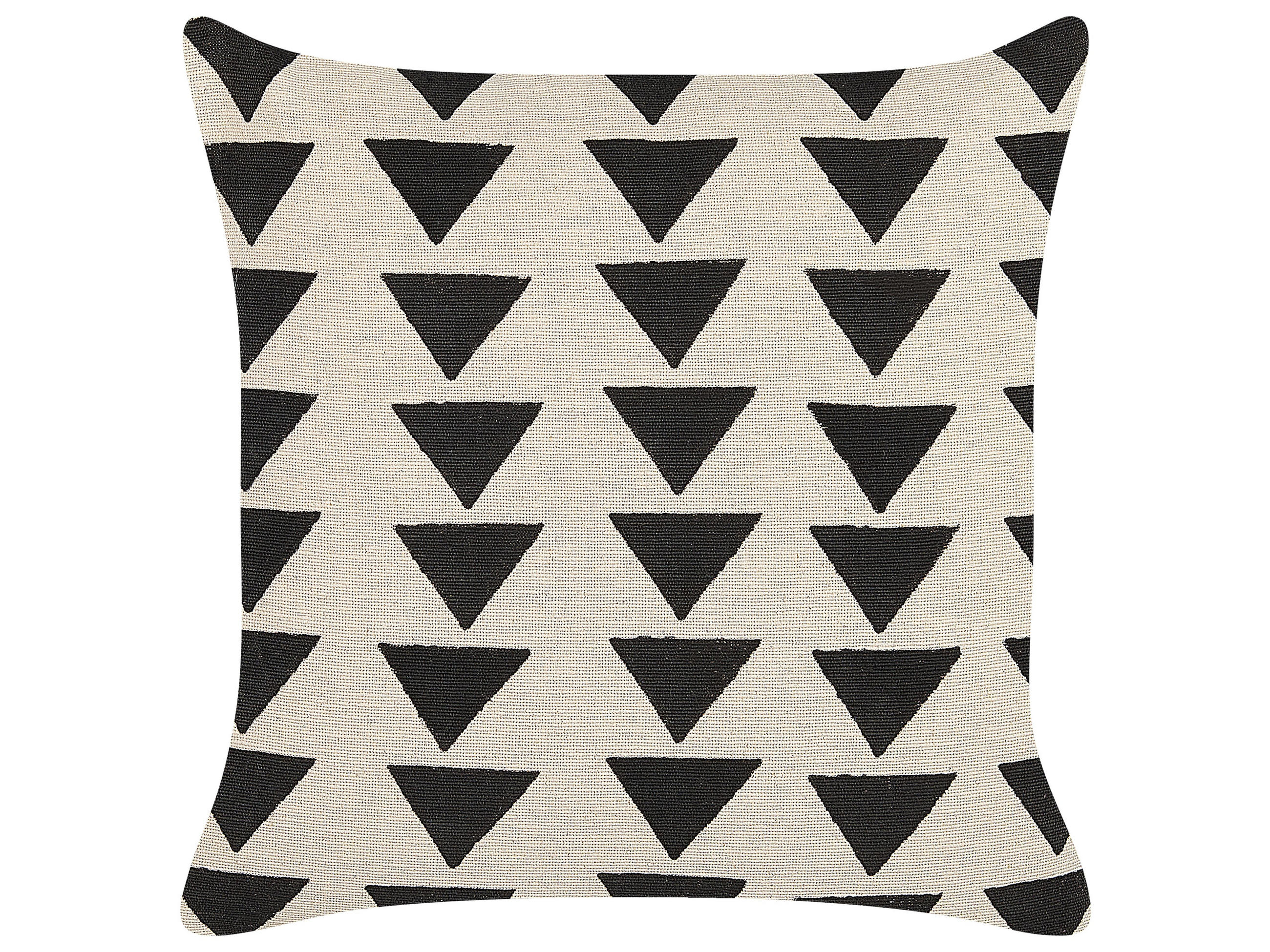 DEKOKISSEN Hellbeige 45/45 cm Cercis - Beige, Naturmaterialien/Textil (45/45cm) - Beliani