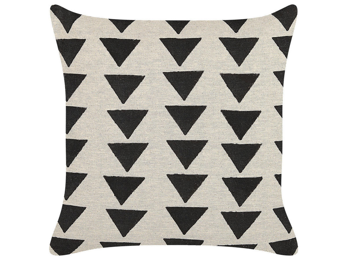 DEKOKISSEN Hellbeige 45/45 cm Cercis - Beige, Naturmaterialien/Textil (45/45cm) - Beliani