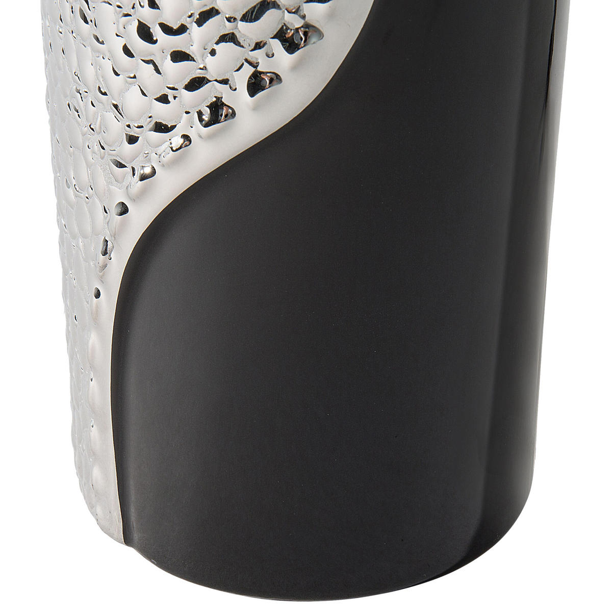 TISCHLAMPE Aiken 30/30/52 cm - Schwarz, Keramik (30/30/52cm) - Beliani