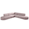 ECKSOFA Designer Corner MODENA stoff Poso, viele Farben Rosa - Rosa, Holzwerkstoff (285/285cm) - Kaiser Möbel