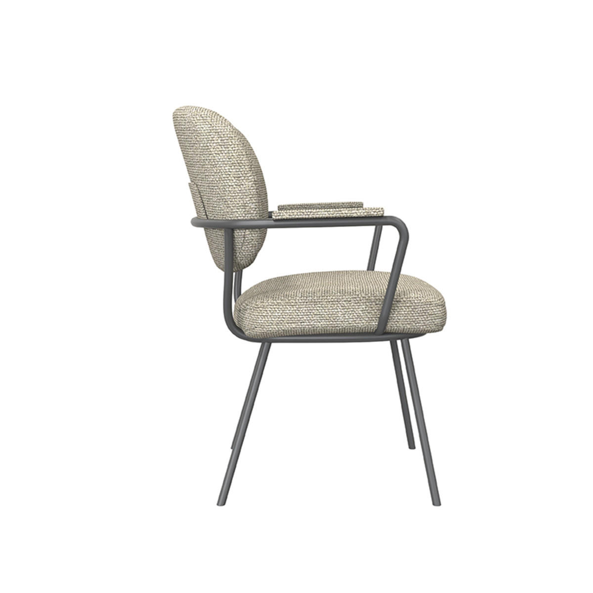 ESSZIMMERSTUHL Lausanne Beige 64/61/89 cm 2er-Set - Beige, Textil (61/89/64cm) - LABEL51