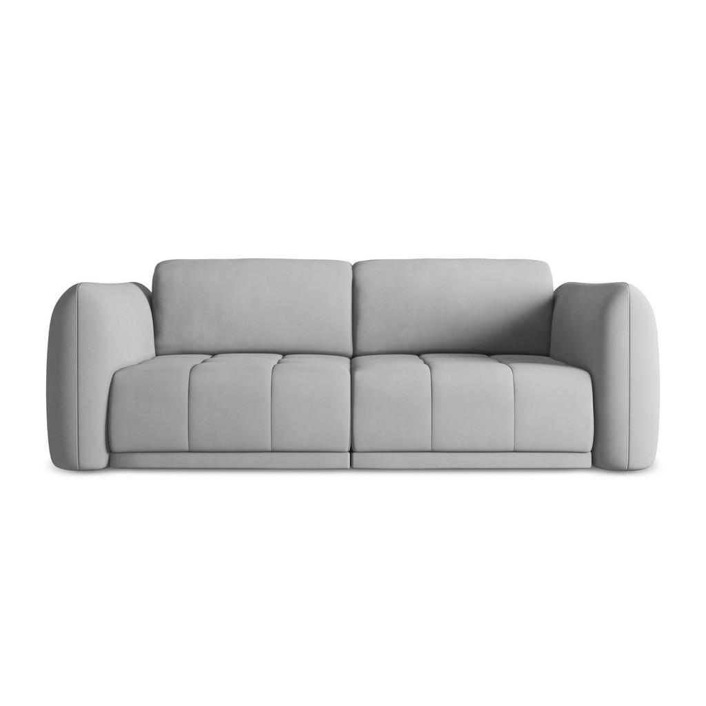 Thumbnail - Makamii 3-Sitzer, Hellgrau, Textil, Füllung: Schaumstoff, 210x74x105 cm, Made in EU, Wohnzimmer, Sofas & Couches, Sofas,...