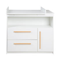 WICKELKOMMODE Lilo - Weiß, Holz/Holzwerkstoff (107/98/75cm) - Roba