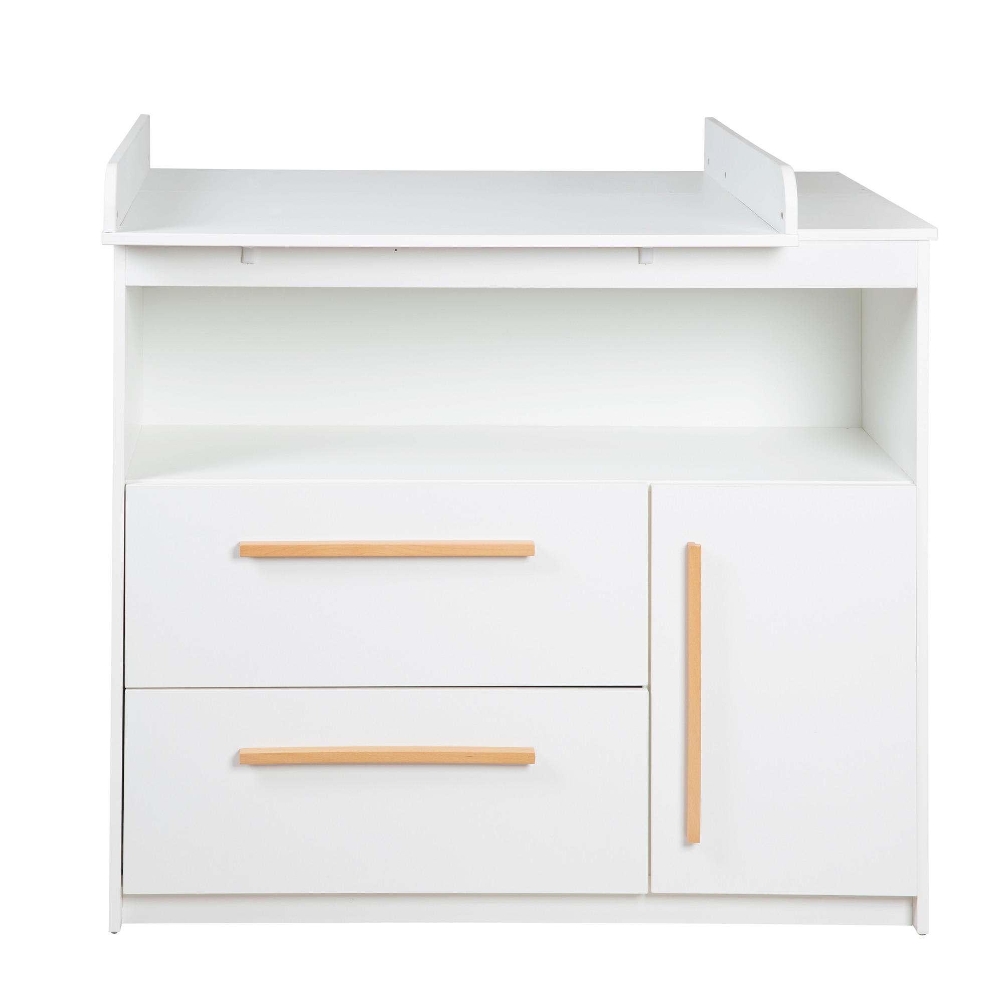 Thumbnail - Roba Babyzimmer-Set, Weiß, Holzwerkstoff, 1 Fächer, 2 Schubladen, 117.5x144 cm, Babymöbel, Babyzimmer-Sets