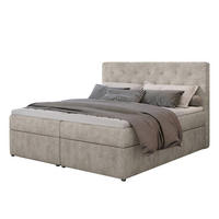 BOXBETT Loree Bonellfederkern - Beige, Holz/Holzwerkstoff (160/200cm) - Best For Home