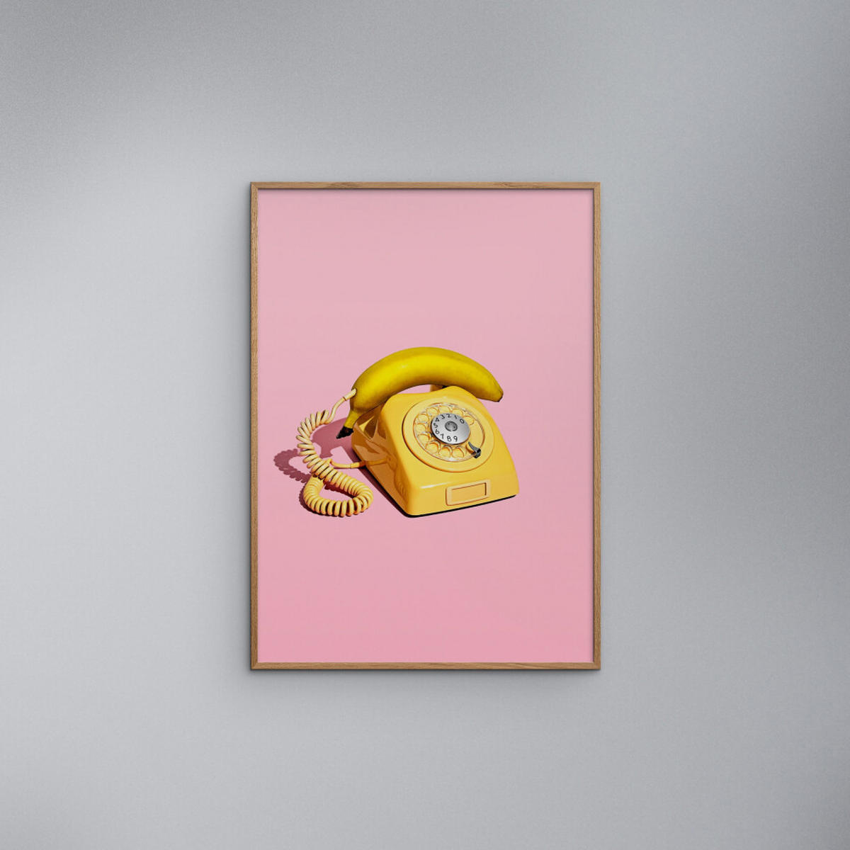 POSTER Supermercat - Banana phone - Pink, Papier (30/40/0.1cm) - Poster&Frame
