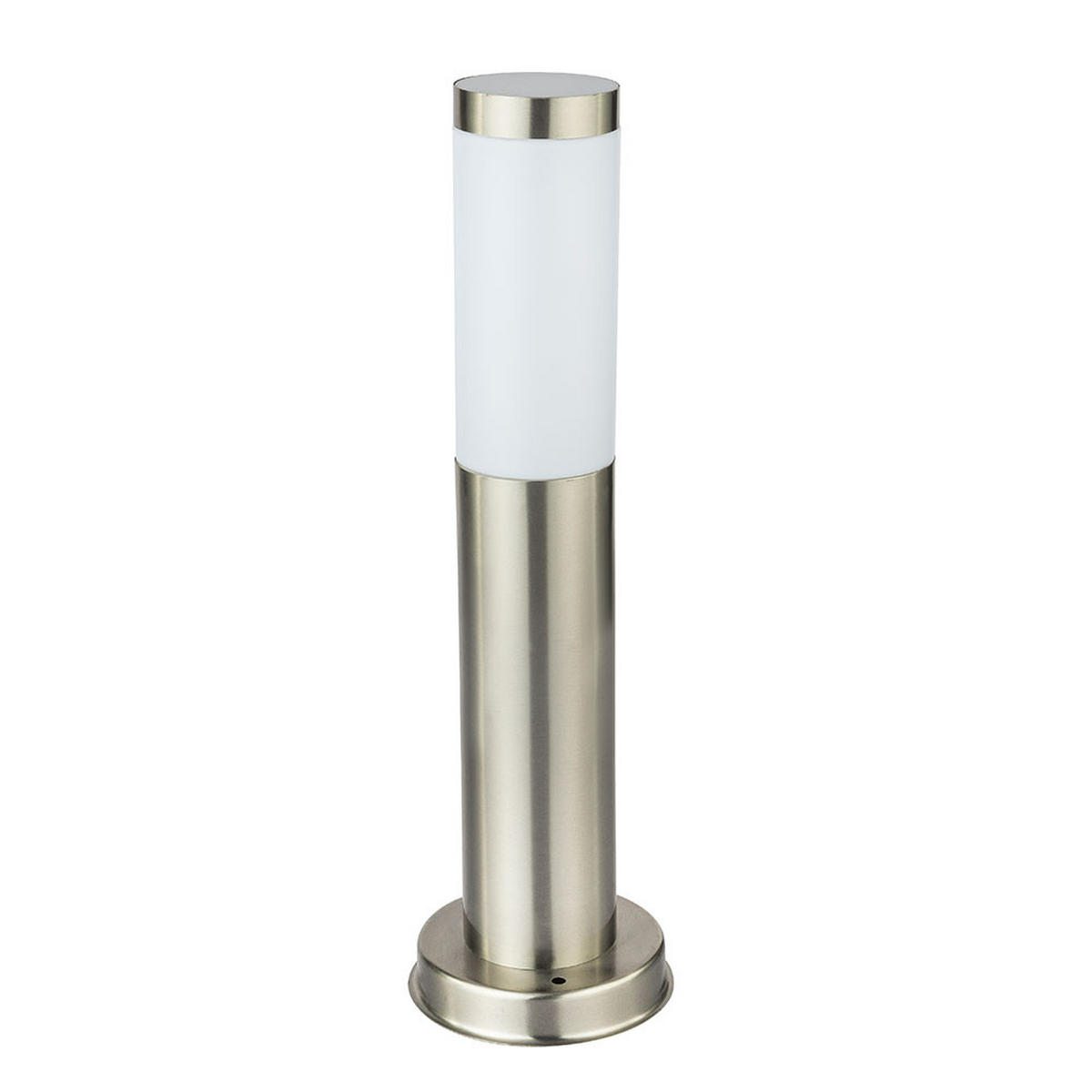 LED AUSSENLEUCHTE Edelstahl Silber - Silberfarben, Kunststoff (7.8/7.8/45cm) - Globo Lighting