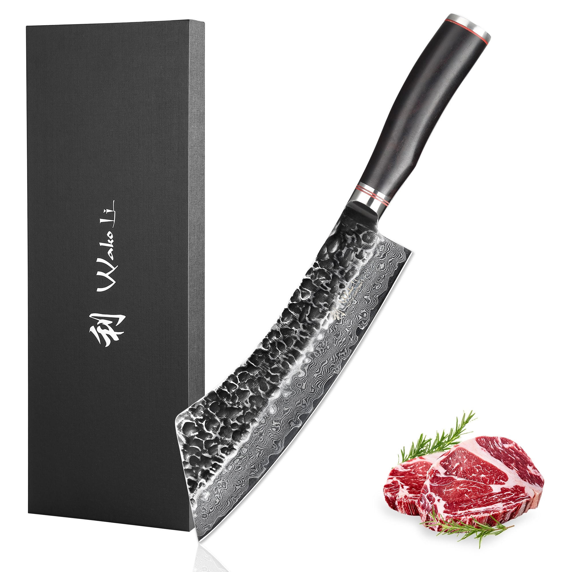 BLOCKMESSER 22,5 cm - Schwarz, Holz/Metall (37cm) - Wakoli