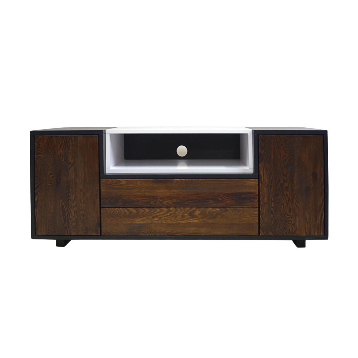 TV-SCHRANK aus Holz für das Wohnzimmer BERGEN - Eichefarben, Holz (140/55/45cm) - Rawood Furniture