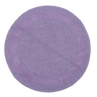 BADEMATTE 80 cm rund, 100% Baumwolle, wendbar - Flieder, Textil (80/80cm) - Homescapes