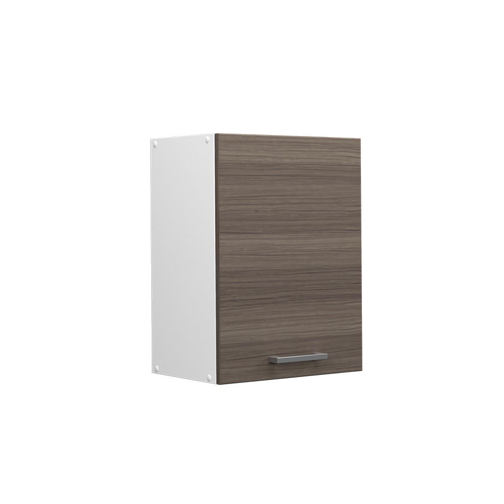 HÄNGESCHRANK R-Line Grau 45 cm - Weiß/Braun, Holzwerkstoff (45/60/31cm) - Vicco