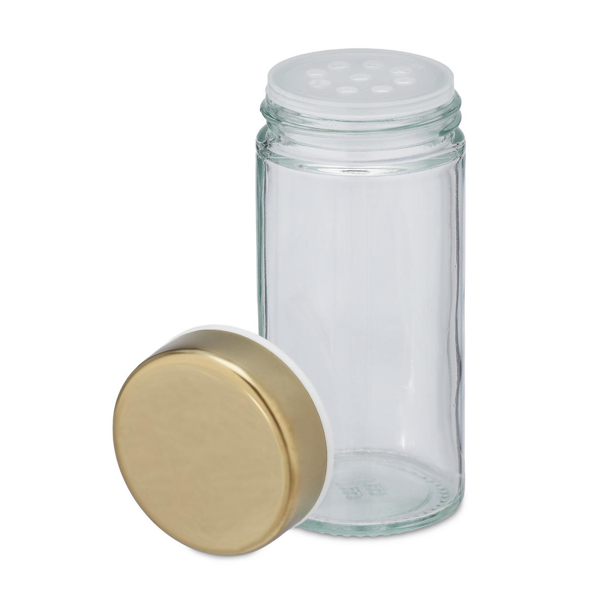 21-DIELNY stojan na korenie - viacfarebná, kov/sklo (23/33.5/23cm) - Relaxdays