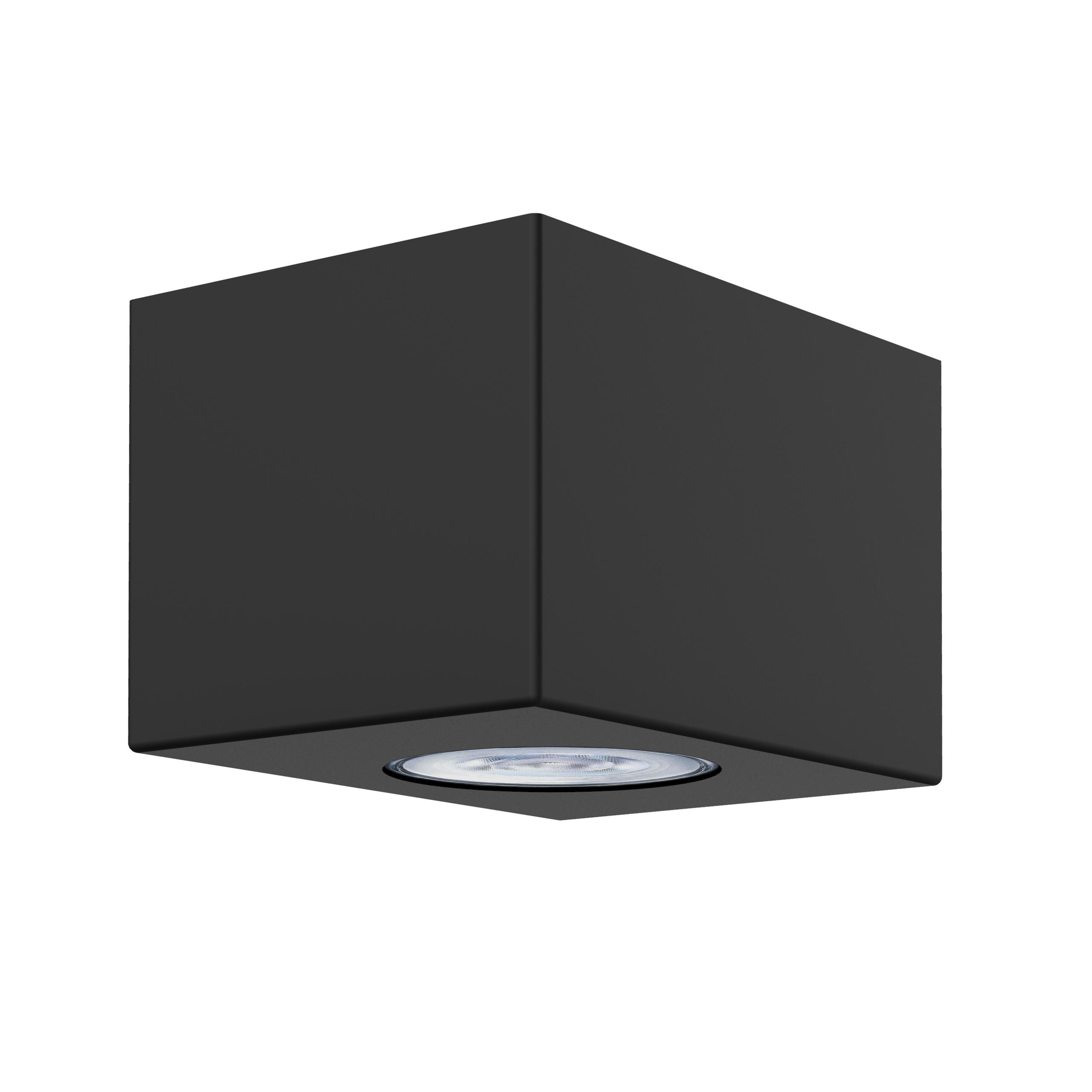 DECKENLEUCHTE - Schwarz, Metall (8/12/7cm) - Lumicom