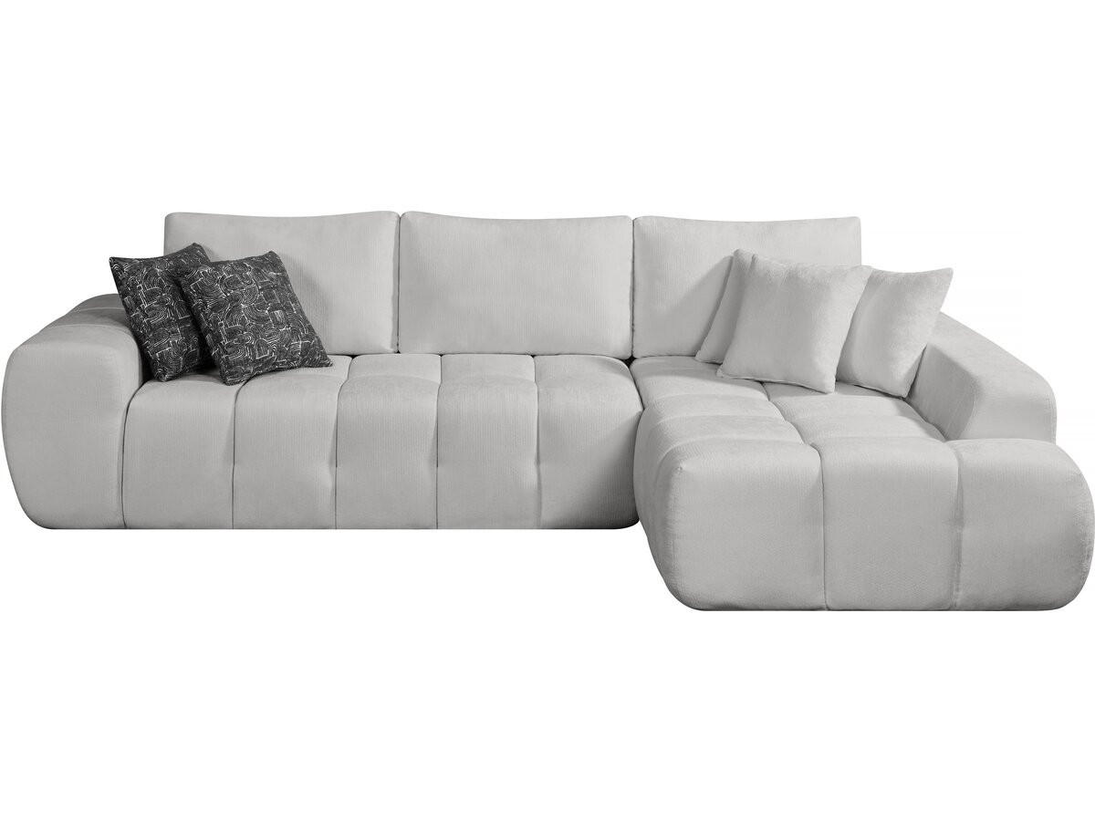ECKSOFA Sidonie Grau - Grau, Textil (284/188cm) - Habitat Garten