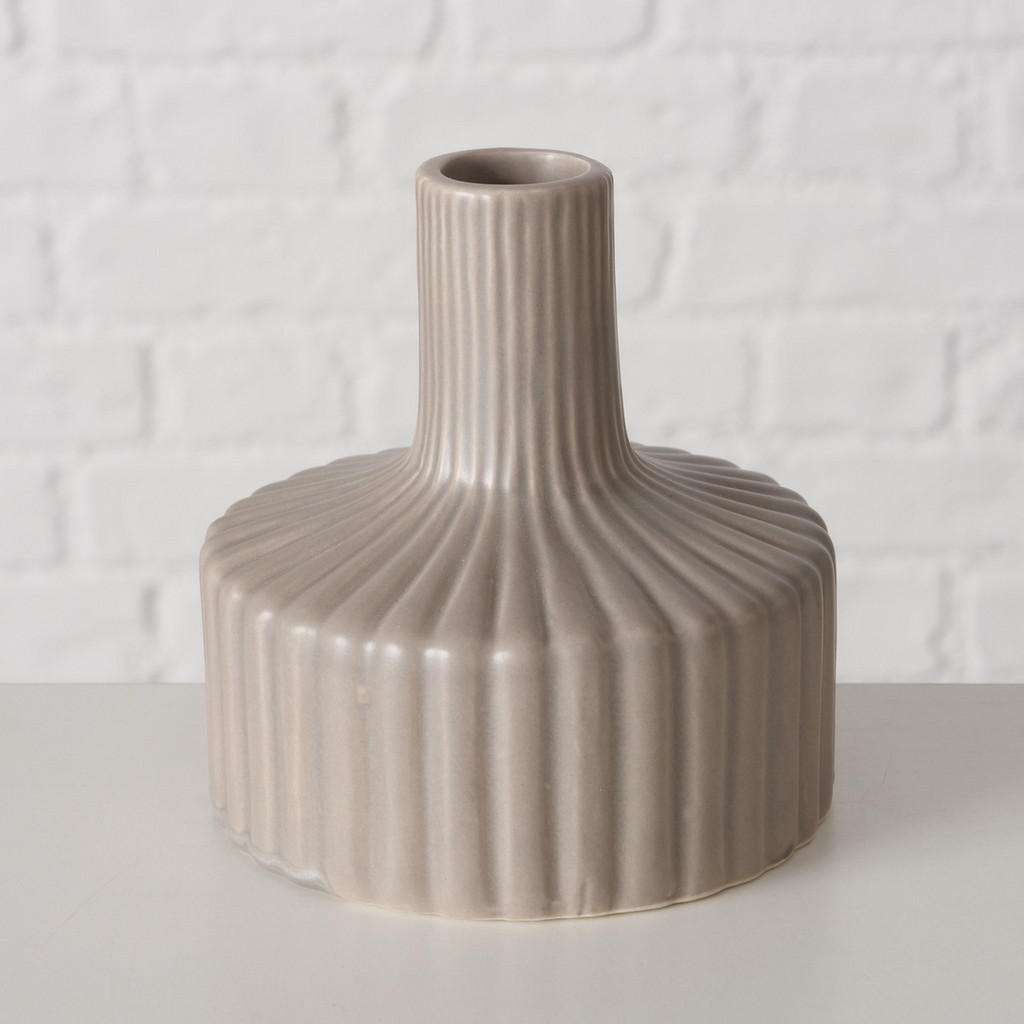 Thumbnail - Boltze Home Vase, Beige, Keramik, 11 cm, Dekoration, Vasen, Keramikvasen