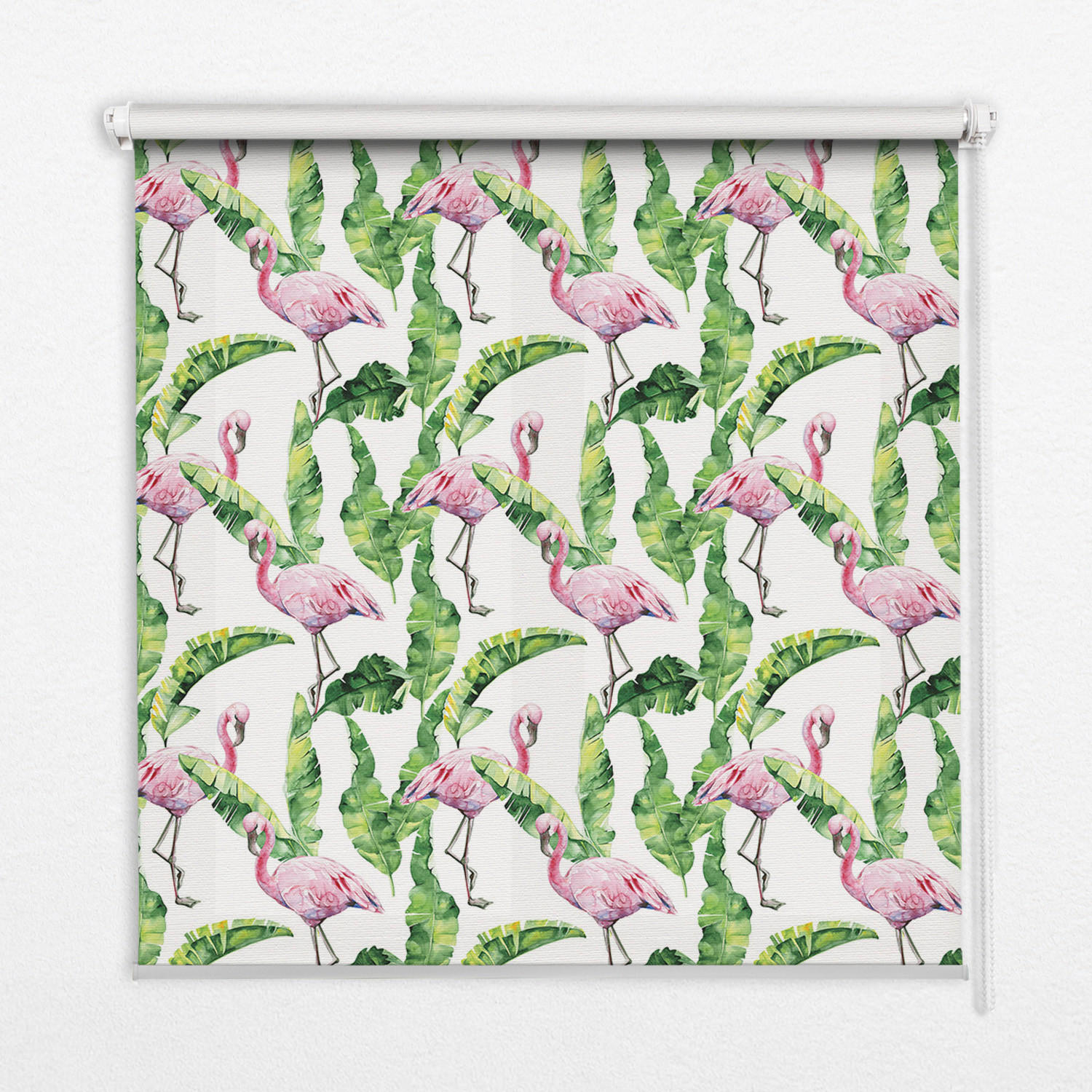 TULUP VNITŘNÍ roleta - okenní roleta - roleta - 120x140 cm - Plameňáci na listech