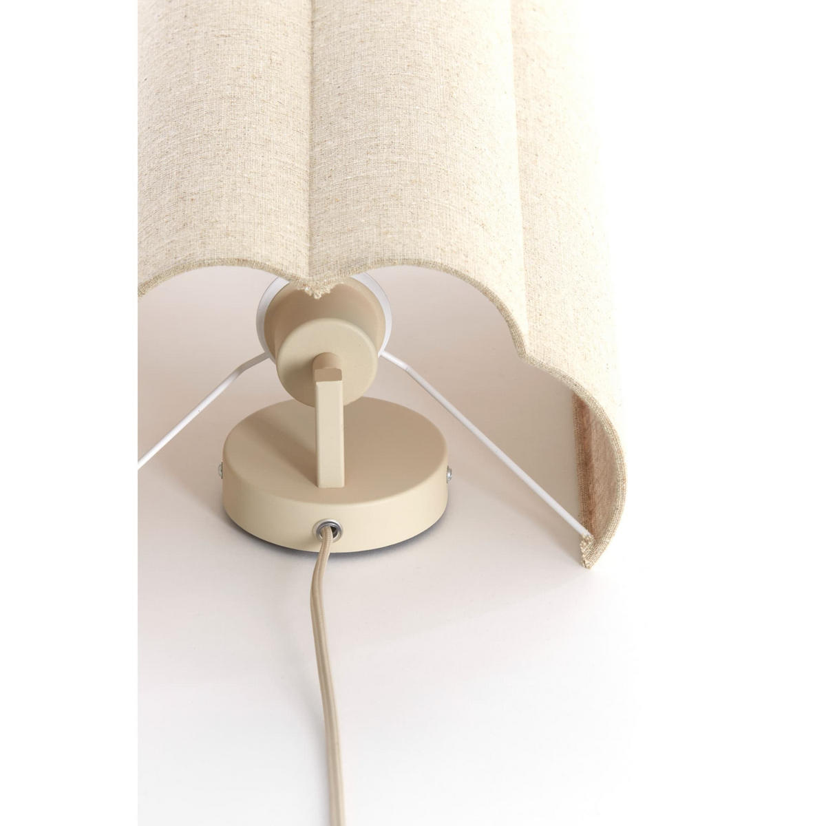 WANDLEUCHTE FRINGE Natürlich 26/15/40 cm - Hellbraun, Metall (15/40/26cm) - Walldoctor
