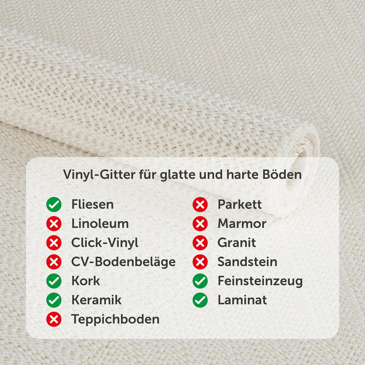 ANTIRUTSCHMATTE 30/190cm, Vinyl - Weiß, Kunststoff (30/190cm) - Blumtal