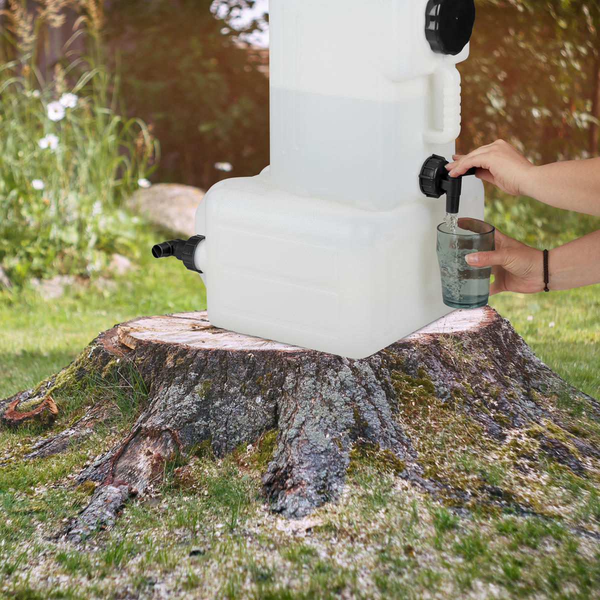 WASSERKANISTER - Weiß, Kunststoff (19.5/37/36.5cm) - Relaxdays