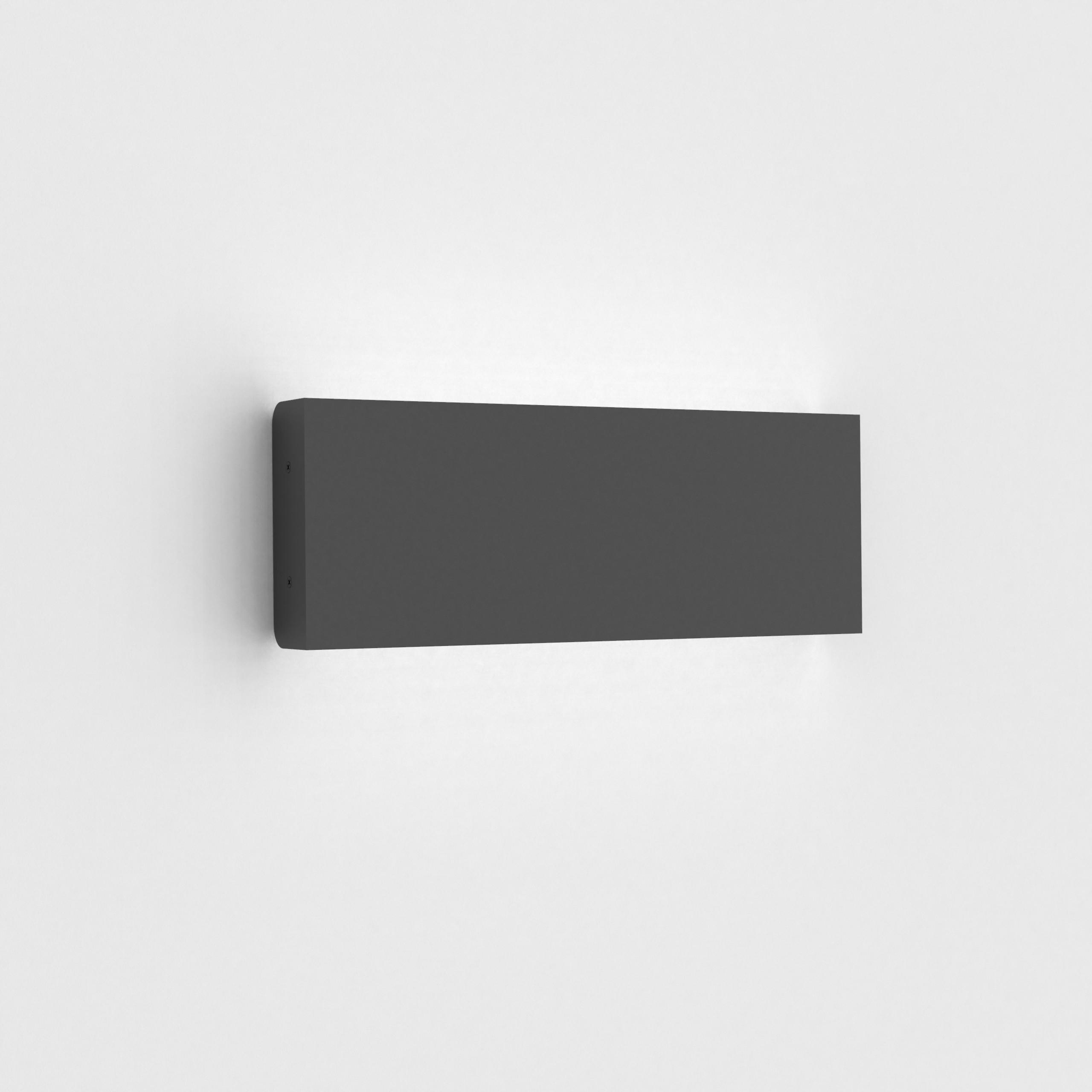 Lumicom Led-Wandleuchte Schwarz Hochglanz 29x11x3.6 cm