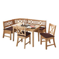 ECKBANKGRUPPE im modernen Landhausstil Deborah Massivholz Buche/Braun - Buchefarben/Braun, Holz (179/1/139cm) - 58aufmkessel
