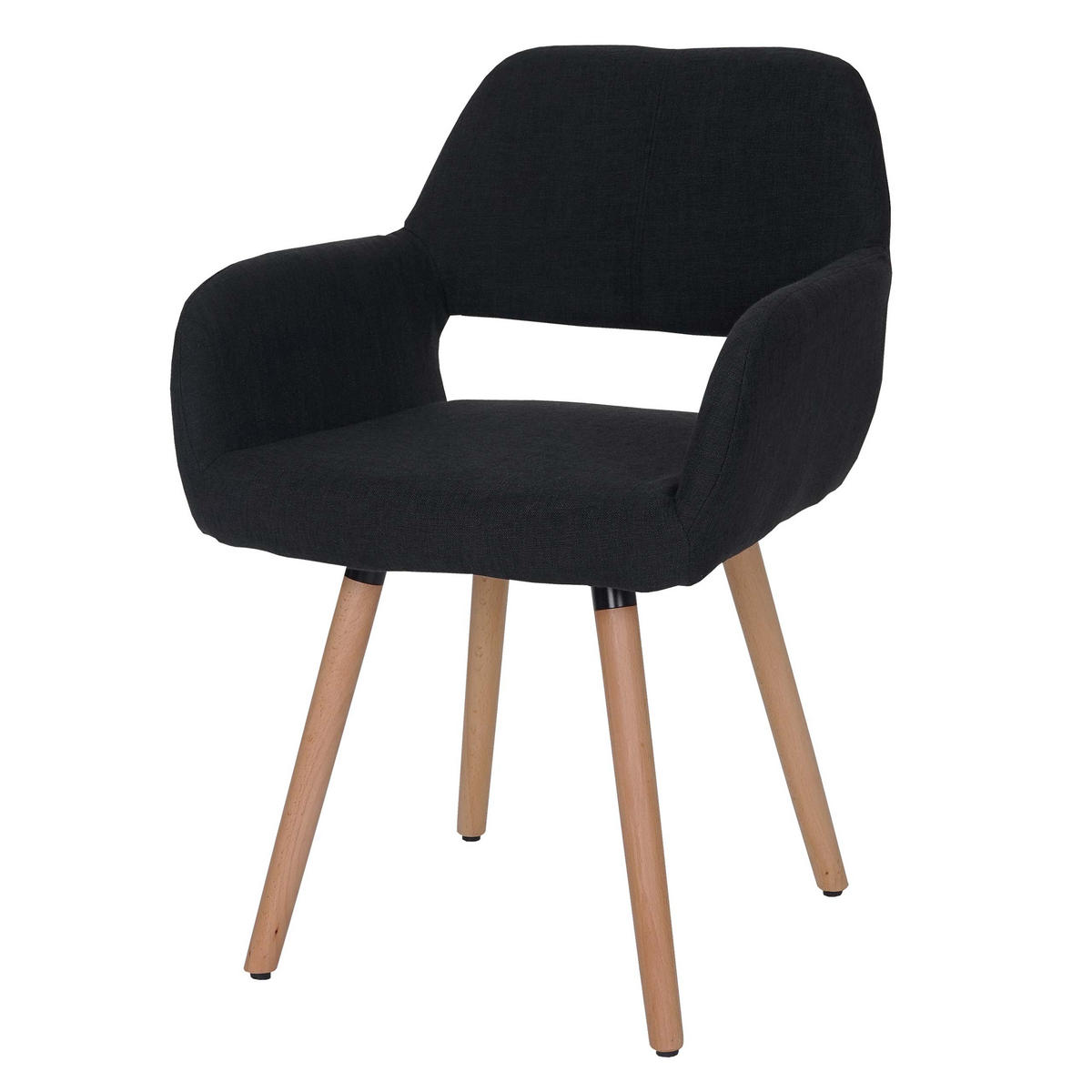 ESSZIMMERSTUHL Schwarz, Grau - Schwarz/Grau, Holz (56/78/57cm) - MCW