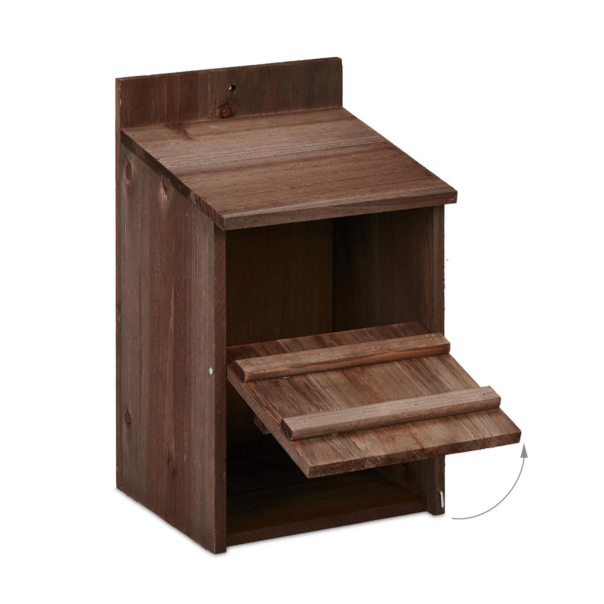 NISTKASTEN - Braun, Holz/Metall (22/36/21cm) - Relaxdays