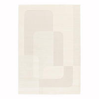 TEPPICH, Weicher, eleganter Reliefteppich weiß - Weiß, Textil (200/290cm) - AFK Living