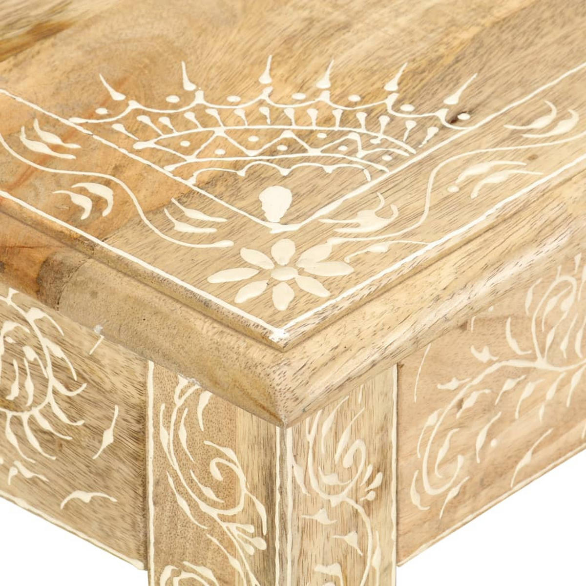 COUCHTISCH 110 x 50 x 45 cm Handgemalt - Braun, Holz (110/110/45cm) - furnicato