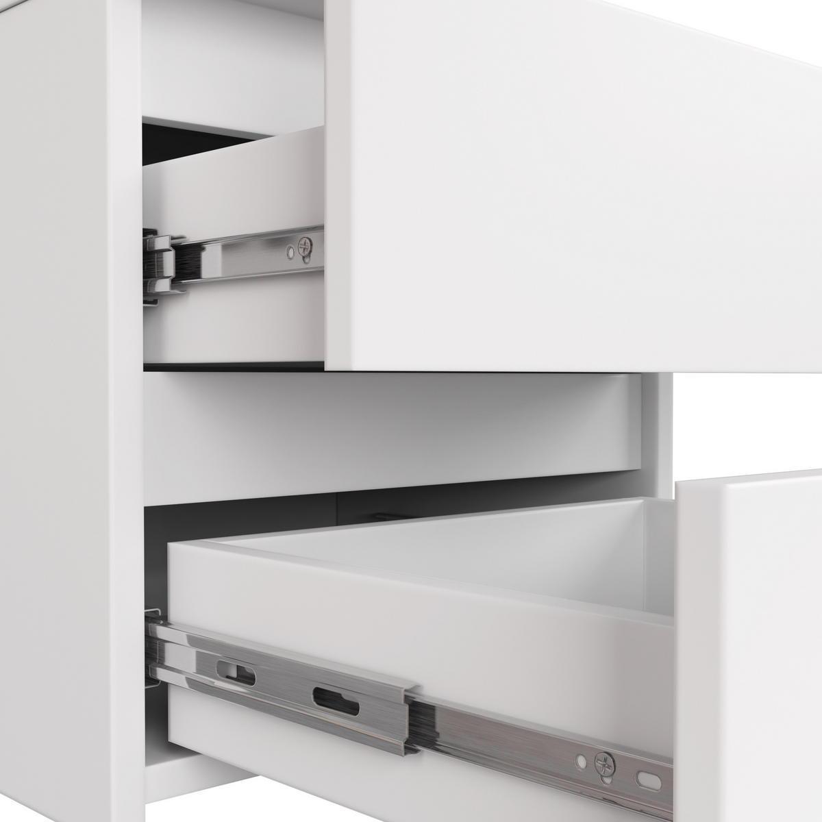 KOMMODE Weiß 92/40/35 - Weiß, Holzwerkstoff (40/92/35cm) - RAUMHIRSCH FURNITURE